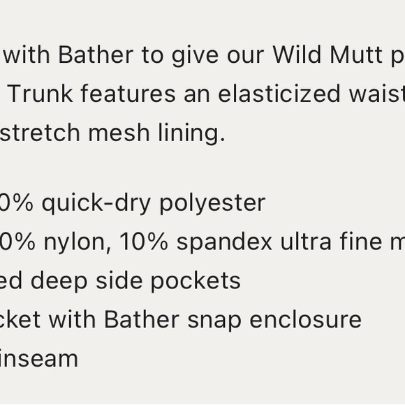 Muttonhead x Bather Wolf Head Unisex Swim Shorts size Small - Picture 6 of 6